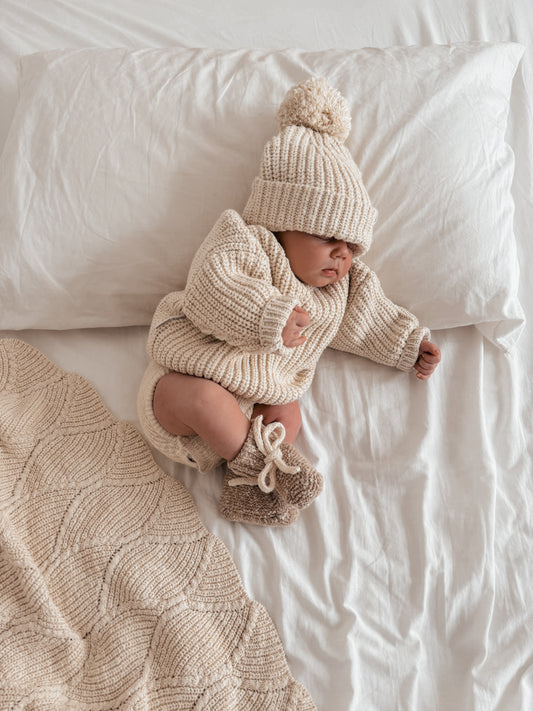 Super Chunky | Knit Sweater | Oat