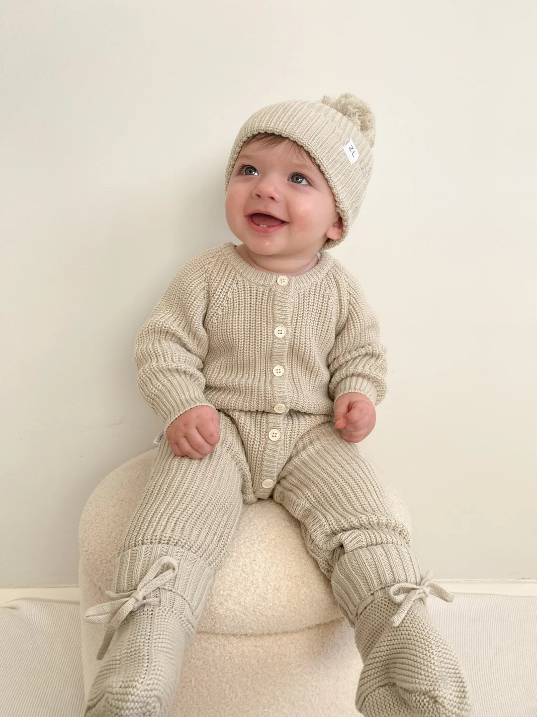 Classic Knit Romper | Moss