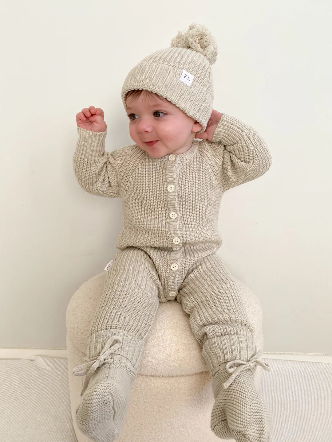 Knit Beanie | Moss