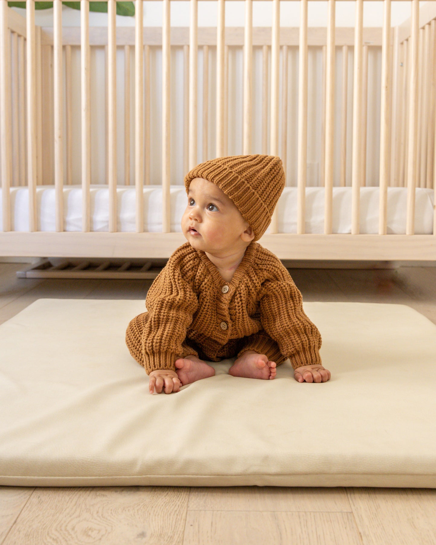 Chunky Knit Jumpsuit | Cinnamon