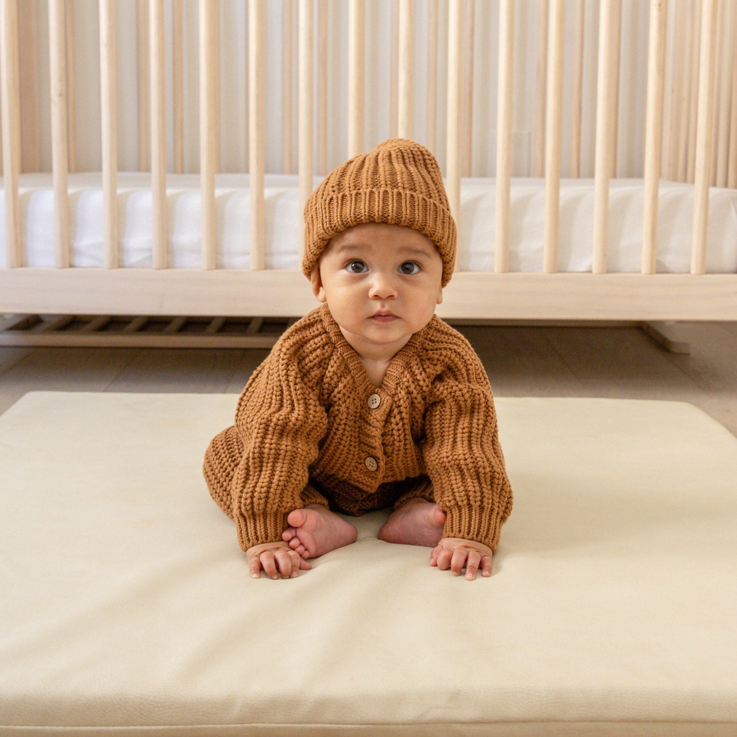 Chunky Knit Jumpsuit | Cinnamon