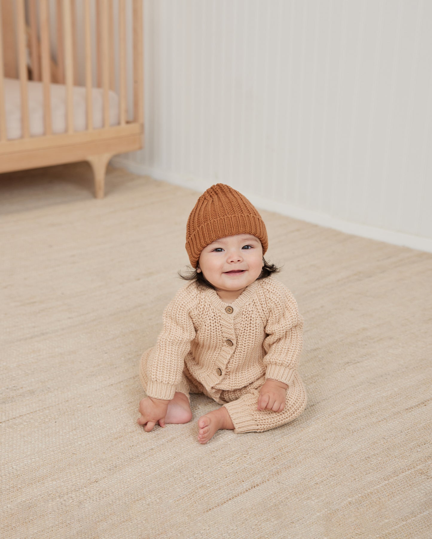 Chunky Knit Beanie | Cinnamon