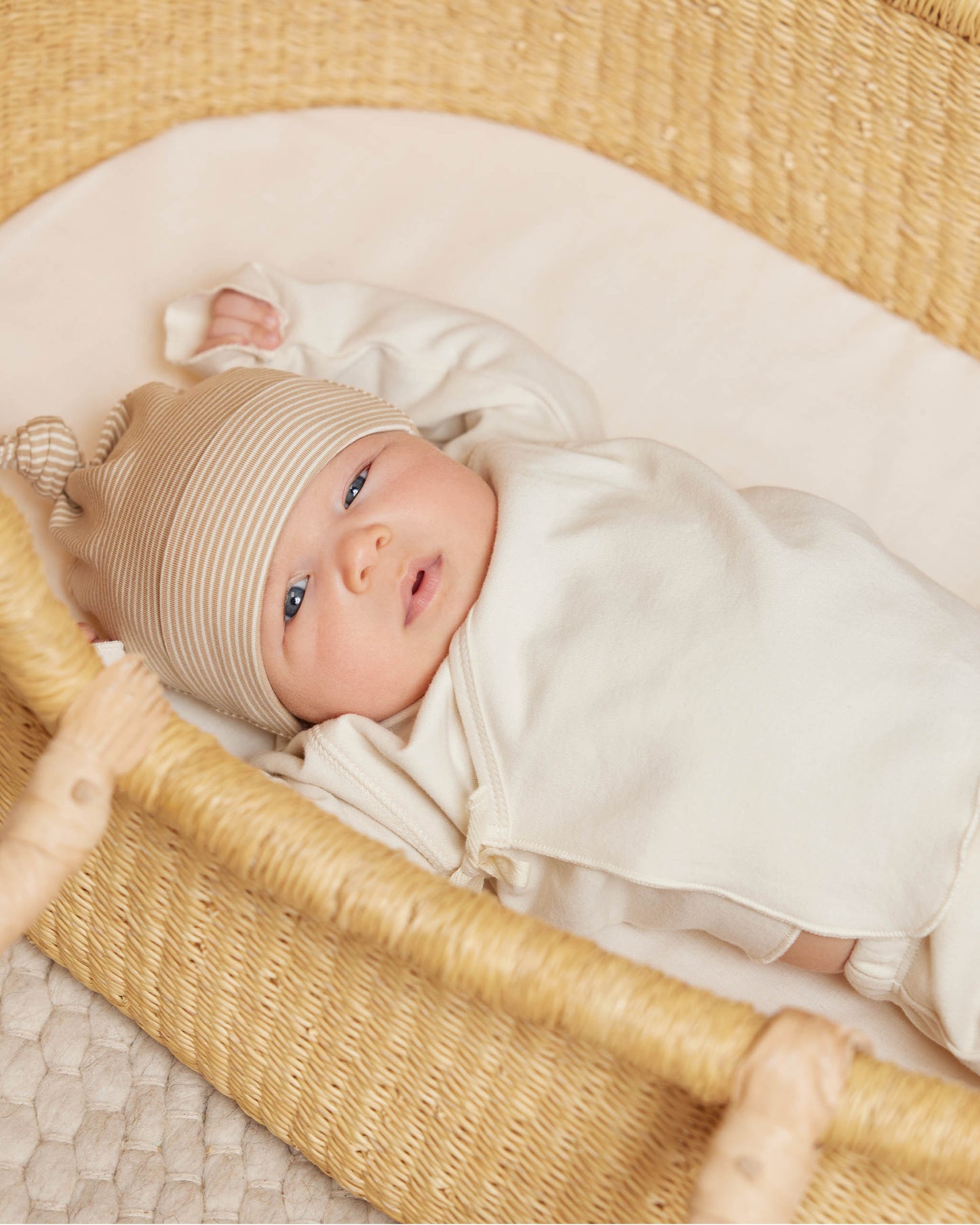 Organic Wrap Top + Pants Set | Ivory