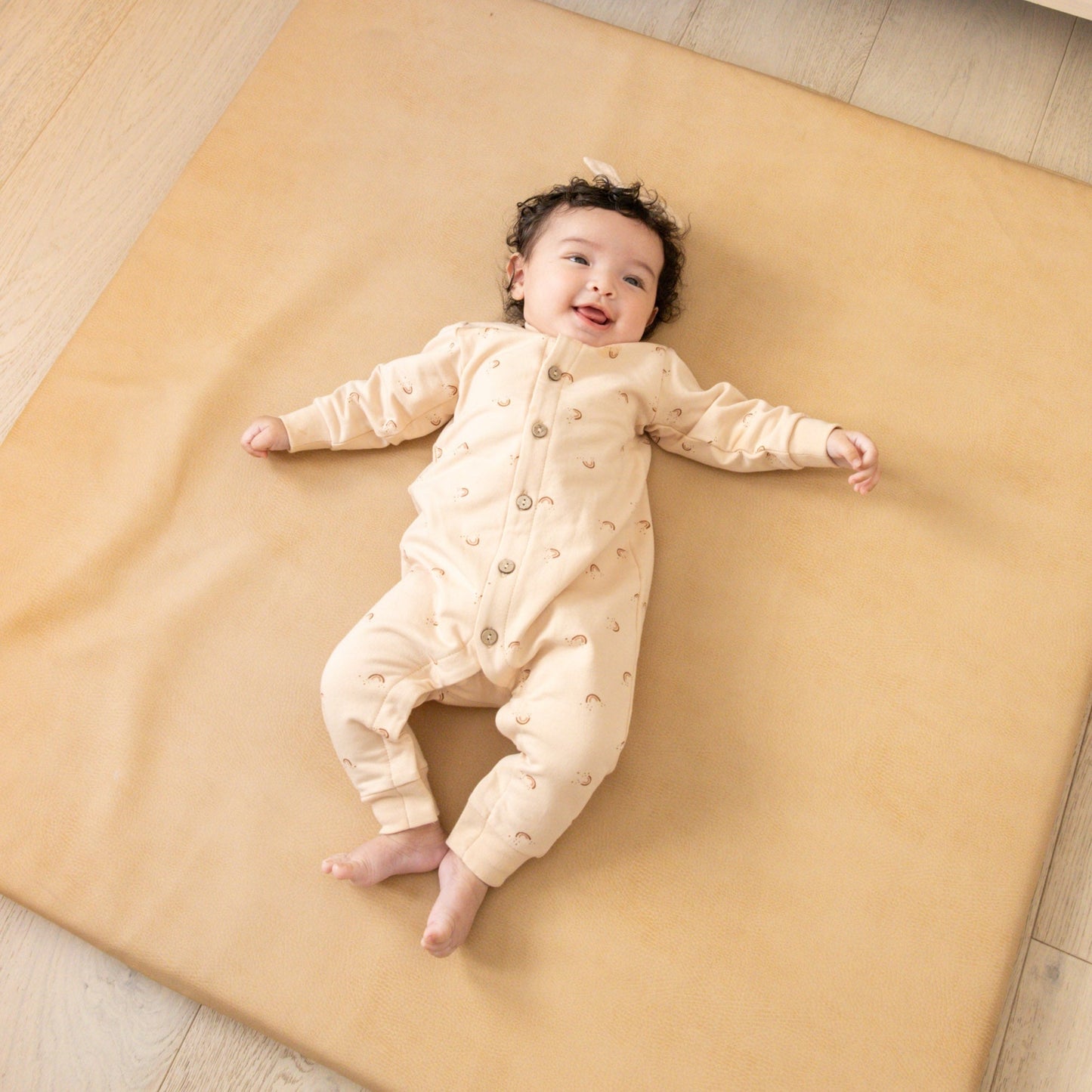 Organic Fleece Jumpsuit | Rainbow
