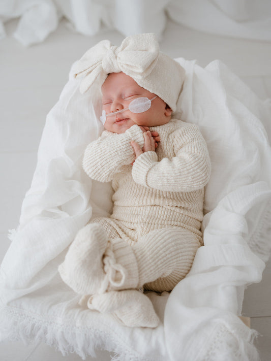 Knit Leggings | Honey 3-6M (62/68)