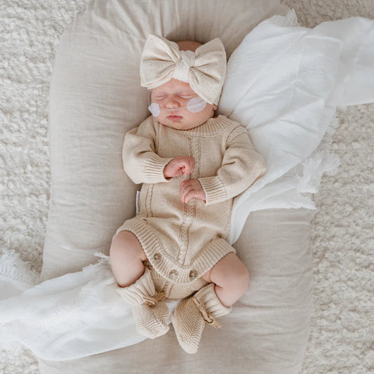 Heirloom Romper | Biscotti Fleck