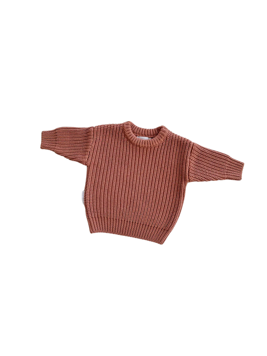Chunky Knit Sweater | Terracotta