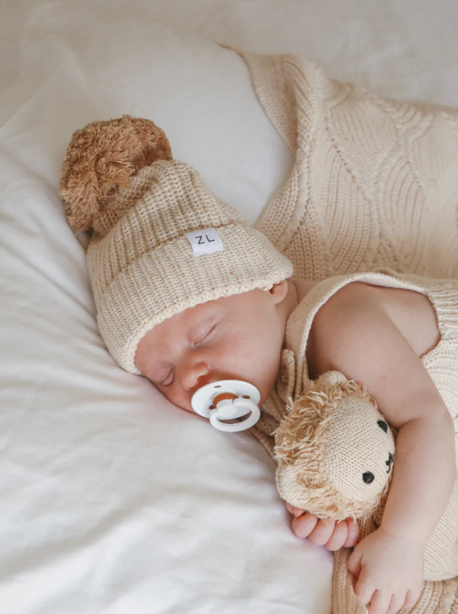 KNIT BEANIE | "Biscotti Fleck"