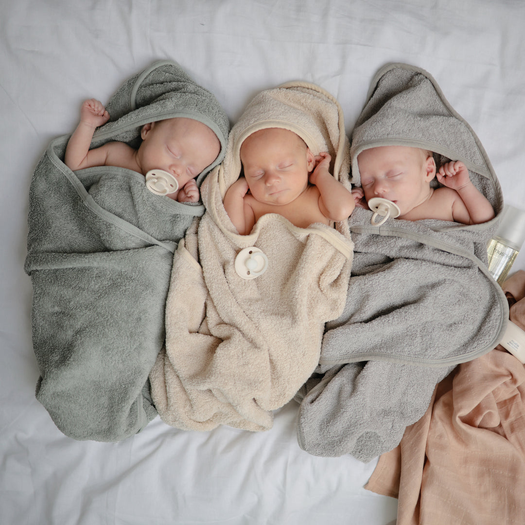 Organic Hooded Towel | Fog