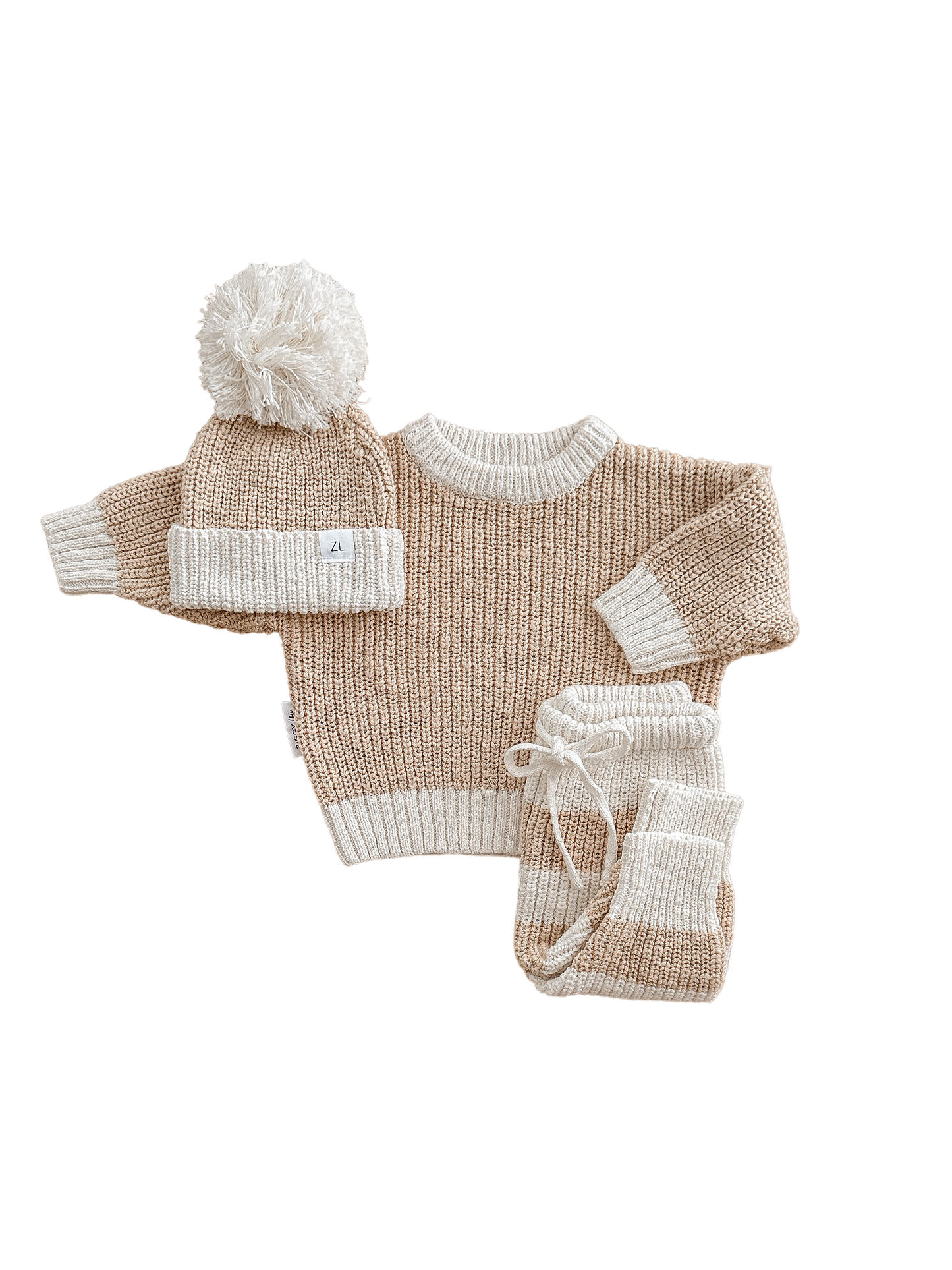 KNIT BEANIE | "Two Tone Wheat"