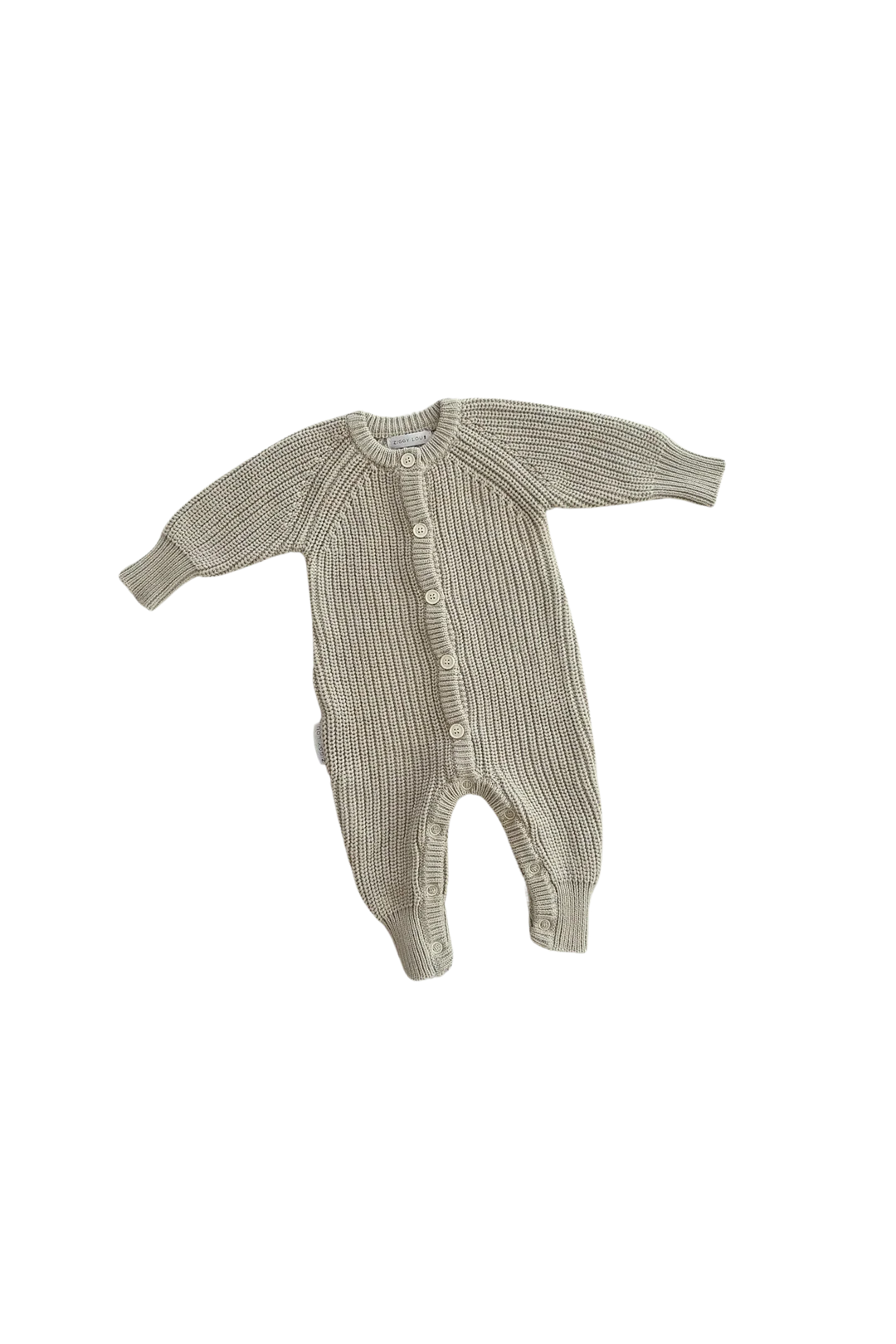 Classic Knit Romper | Moss