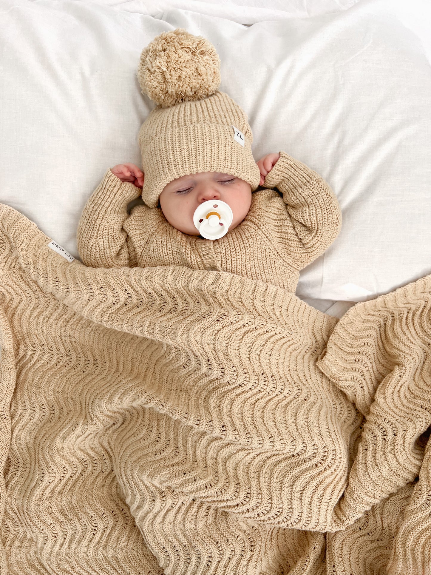 Classic Knit Romper | Wheat