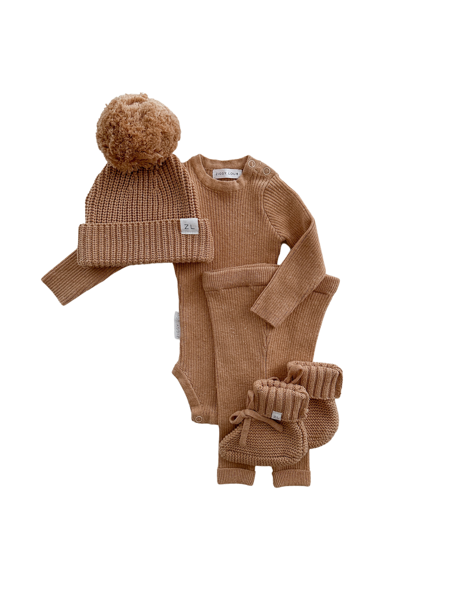 KNIT BOOTIES | Strickschuhe "Maple Fleck"