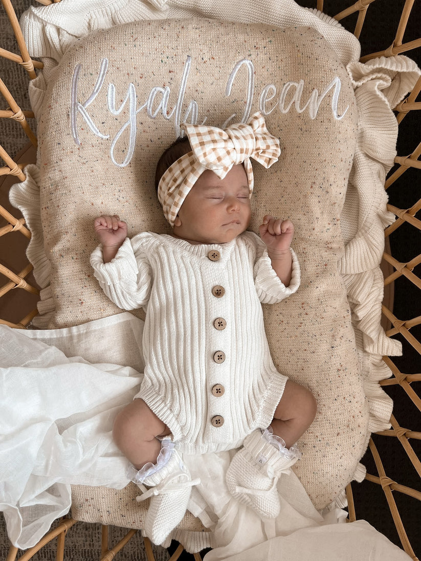 Ribbed Knit Onesie | Milk