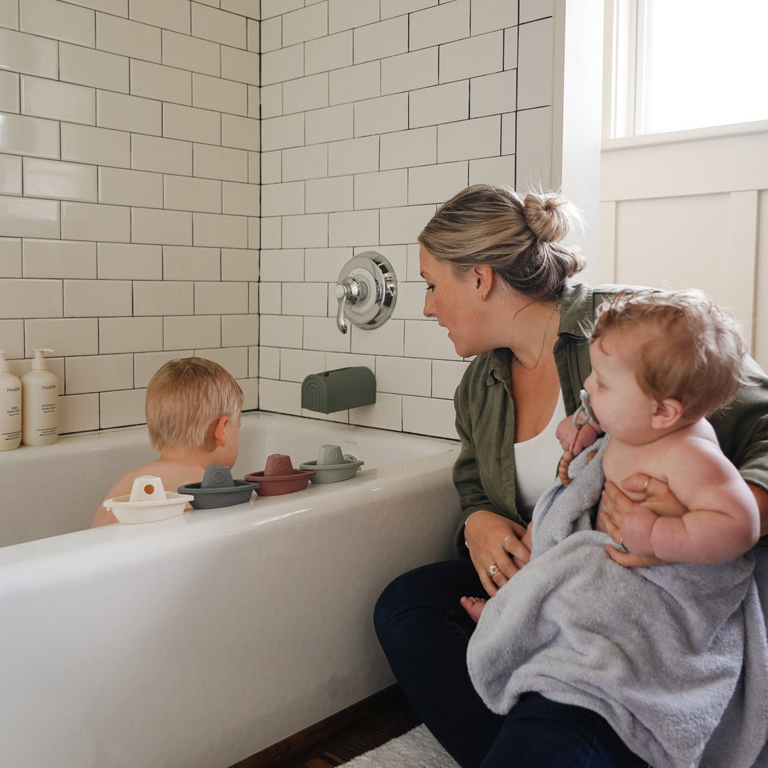 Organic Hooded Towel | Baby Blue