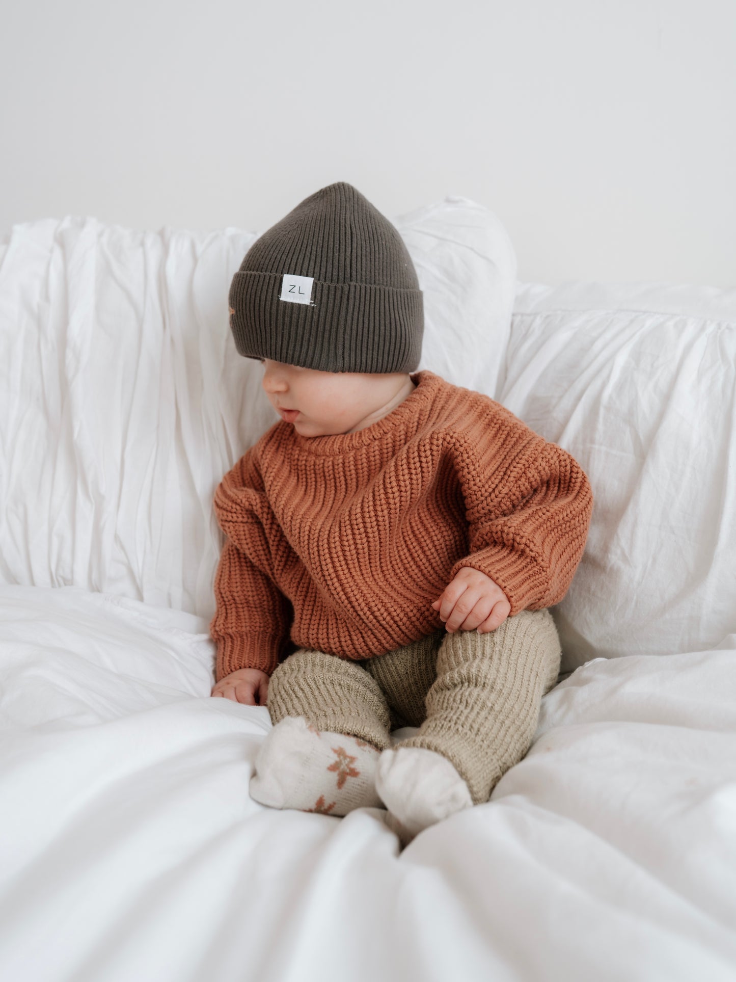 Chunky Knit Sweater | Terracotta