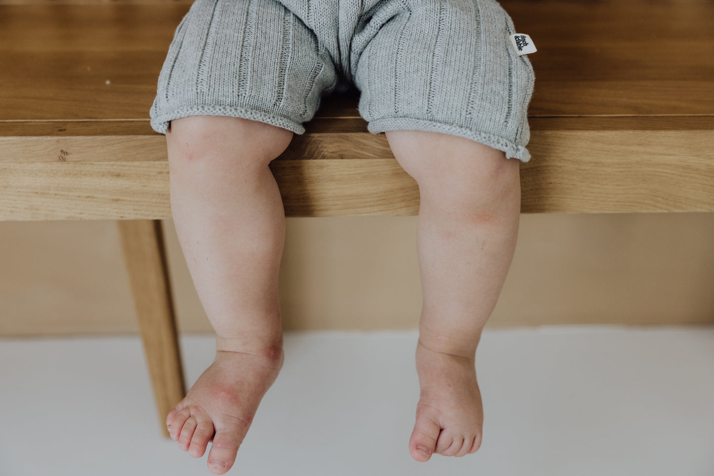 Organic Knit Playsuit | Gray Melange