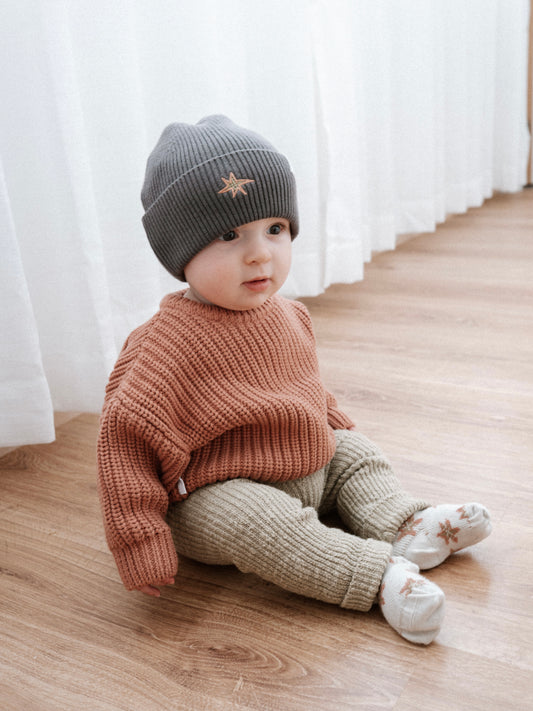 Chunky Knit Sweater | Terracotta