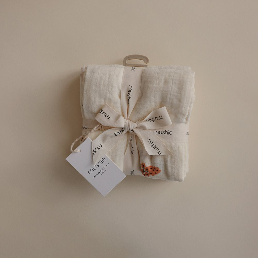 Mulltücher Muslin Cloth (3er Set) 'flowers'