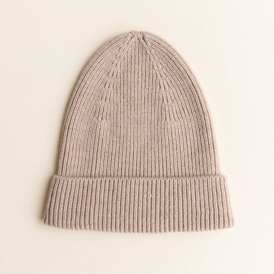 Merino wool beanie "Fonzie Sand"