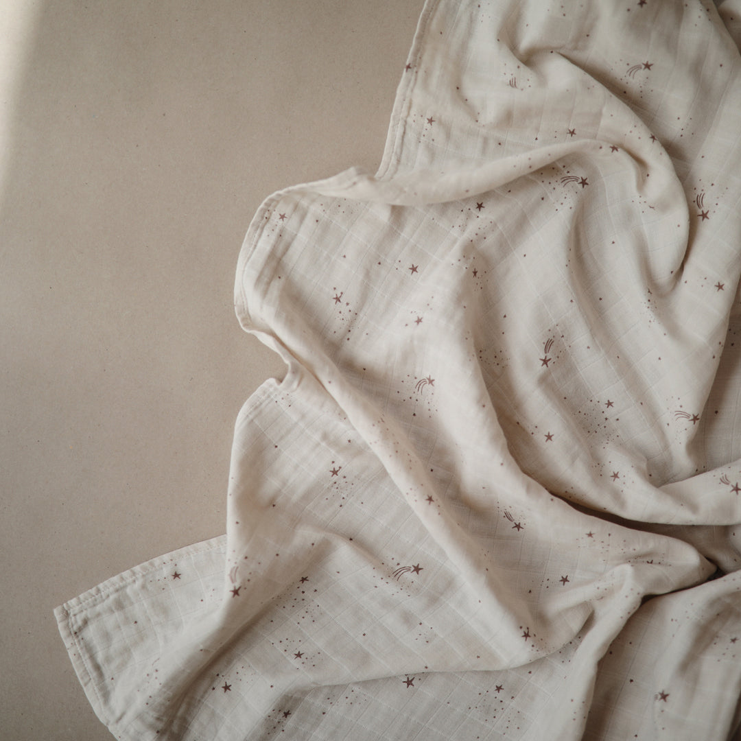 Muslin Swaddle 'Falling Stars'