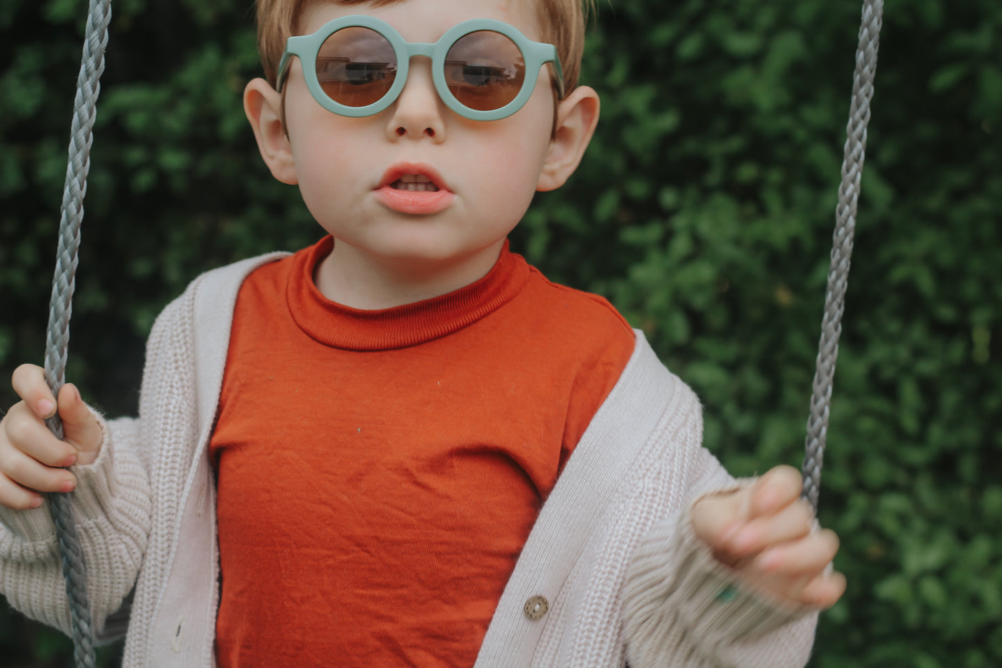 Round Sustainable Sunglass "Fern"