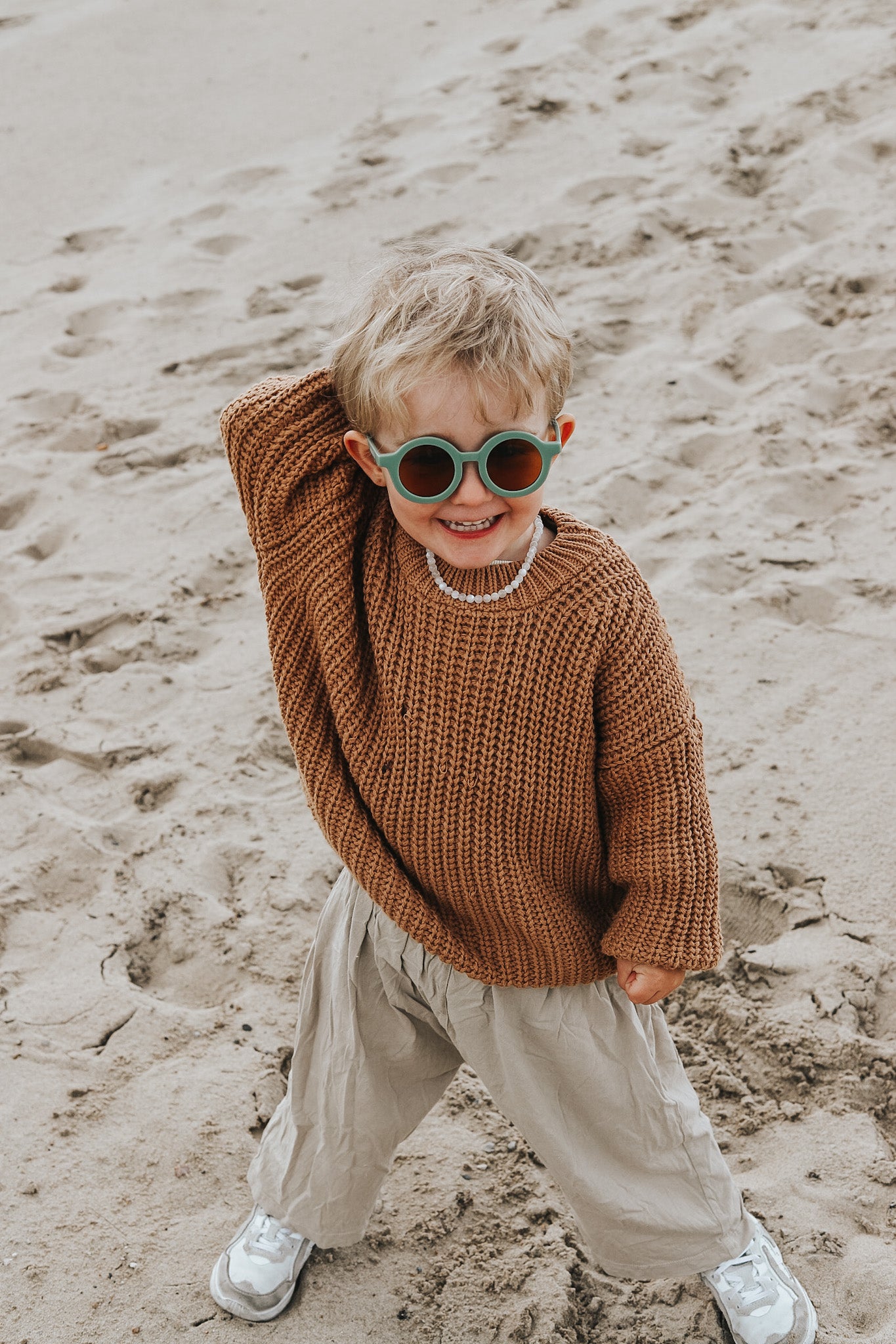 Round Sustainable Sunglass "Fern"
