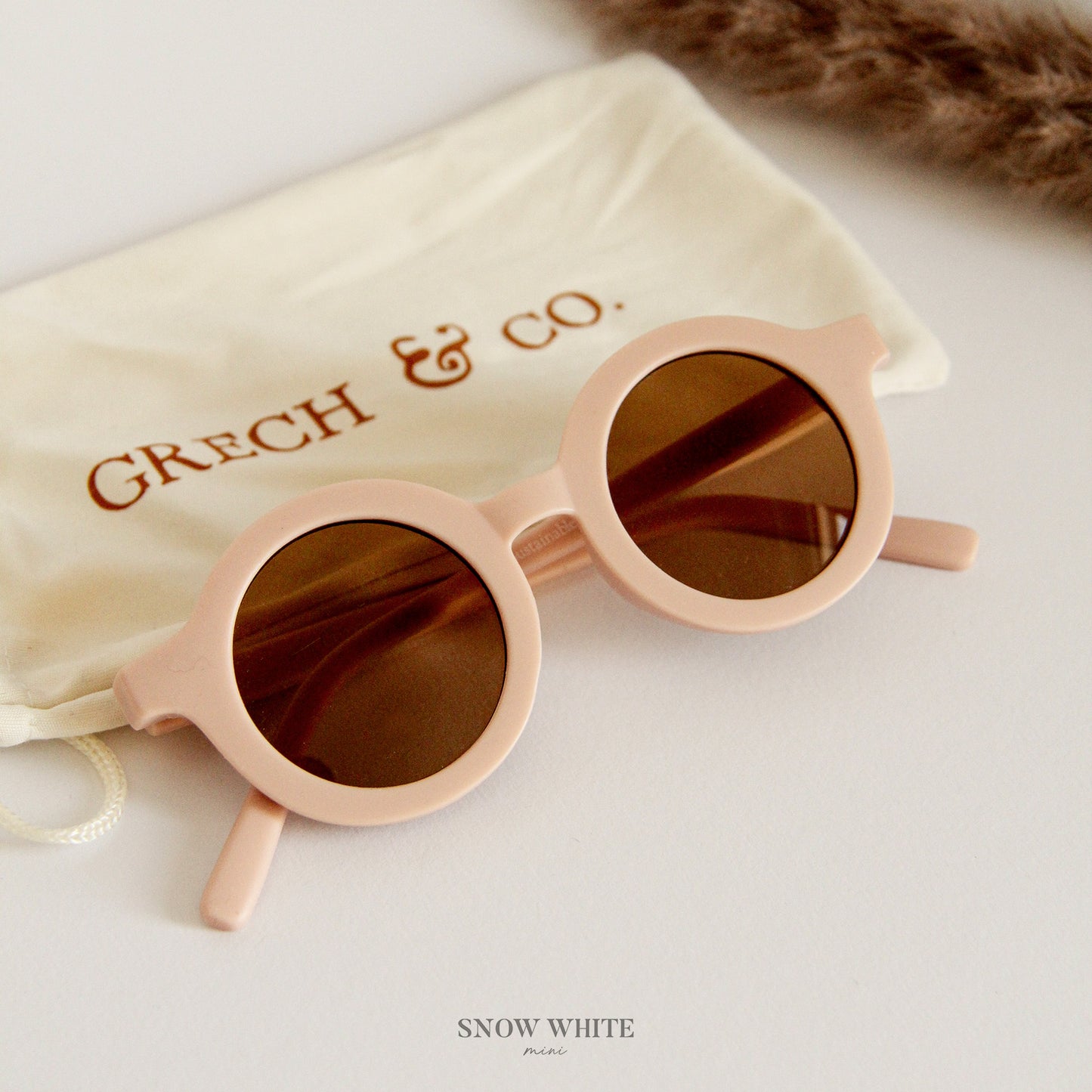 Round Sustainable Sunglass "Shell"