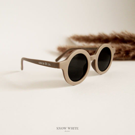Round Sustainable Sunglass "Stone"