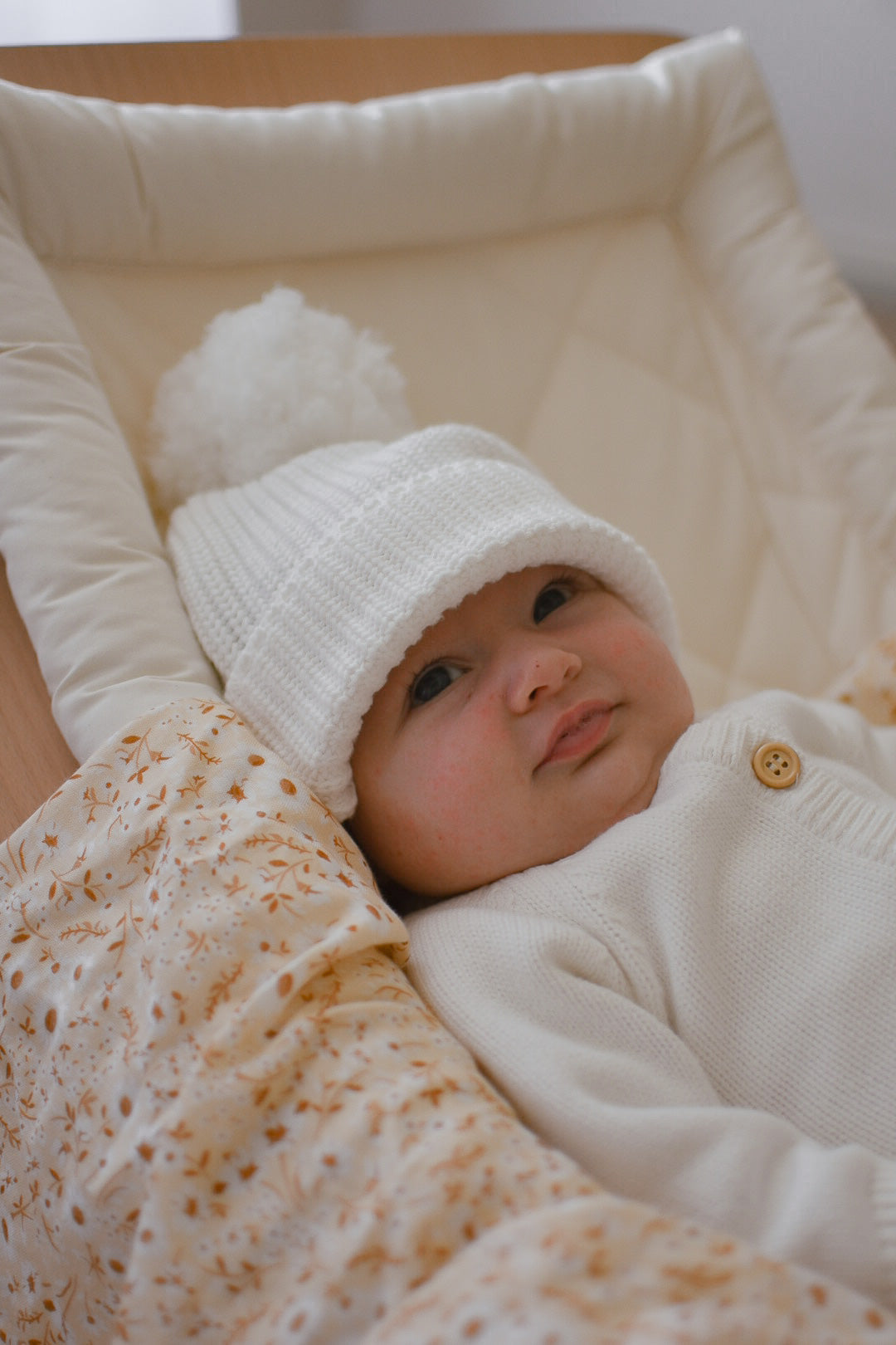 KNIT BEANIE "MILK"