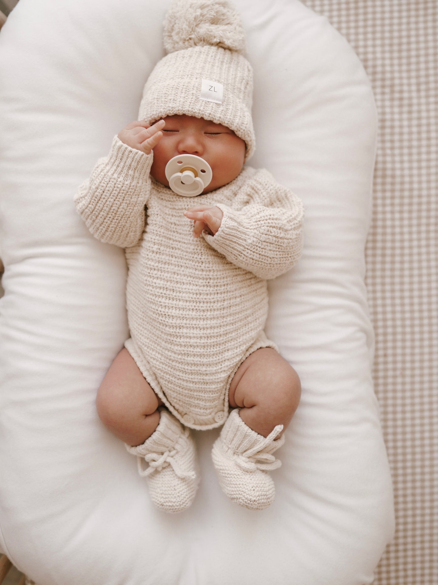 HEIRLOOM ROMPER "CHUNKY TEXTURED HONEY"