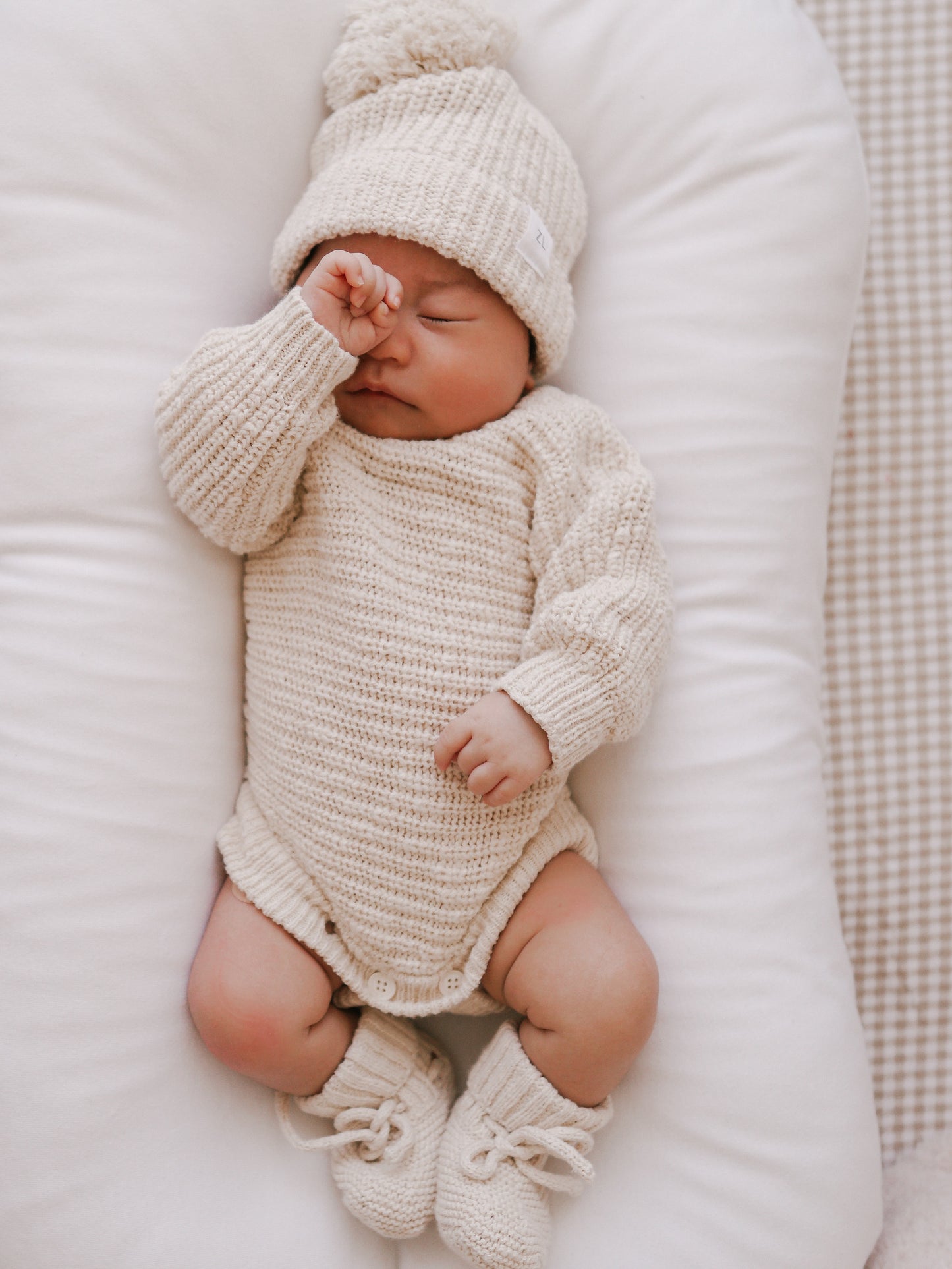 HEIRLOOM ROMPER "CHUNKY TEXTURED HONEY"
