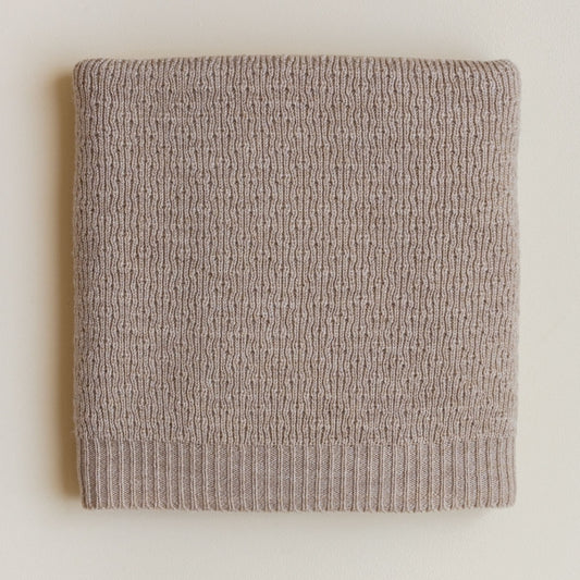 Merino wool blanket 'Dora' | sand