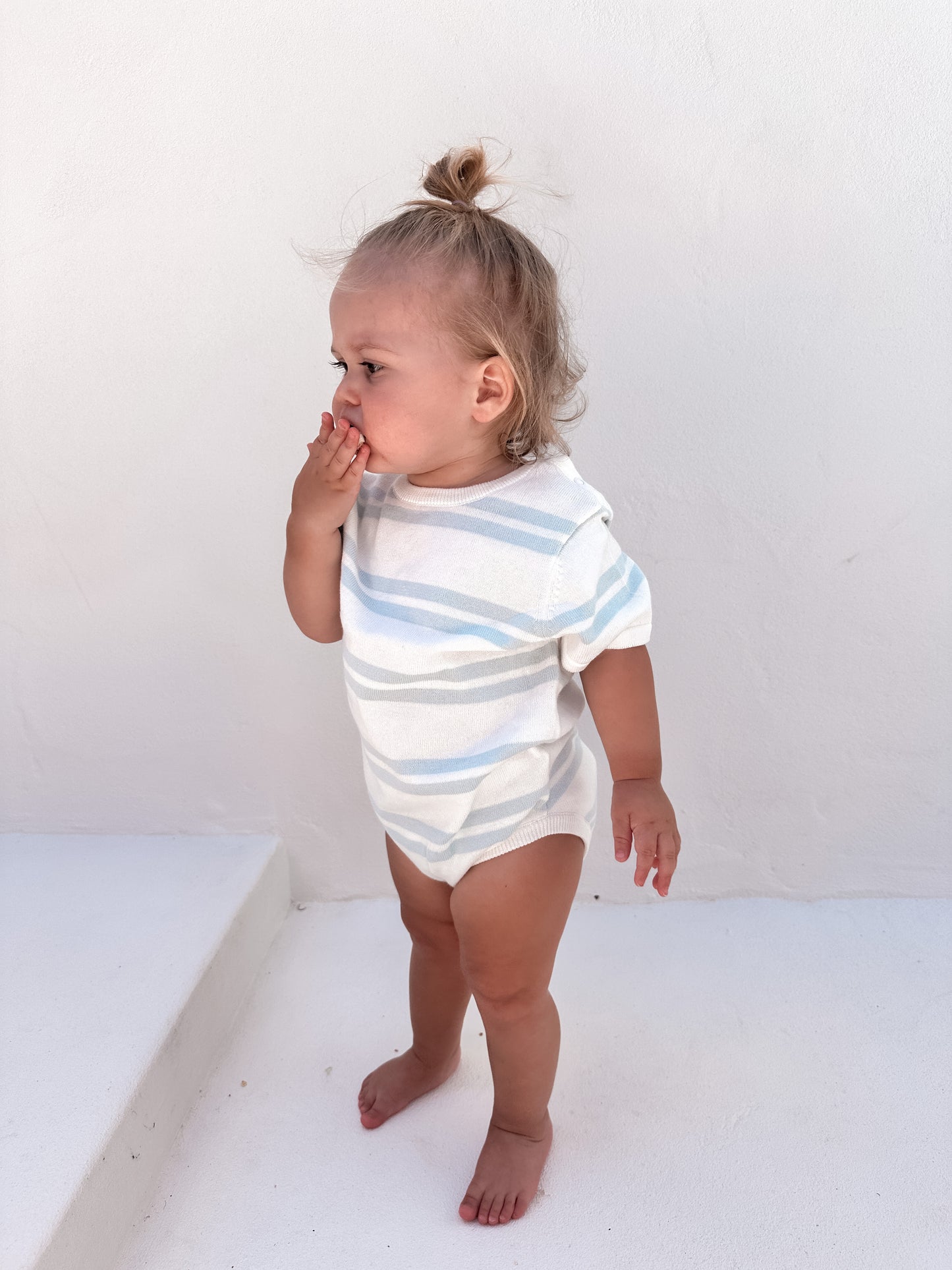 Knit Bodysuit | Cloud Stripes