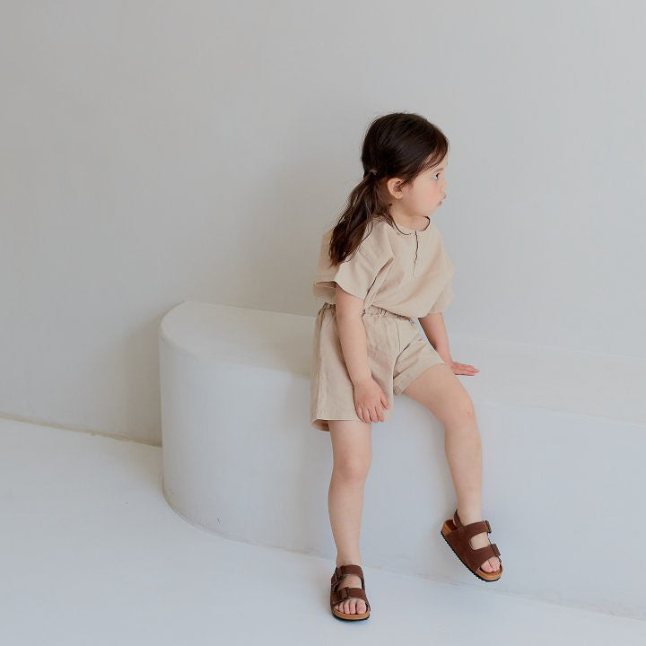 Neutral Summer Top Bottom Set