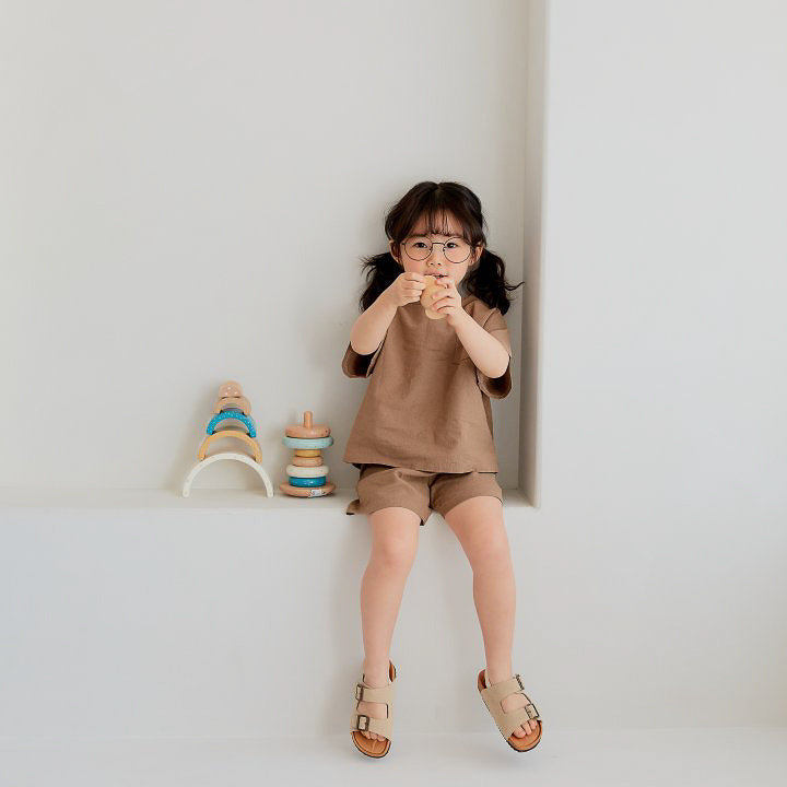 Neutral Summer Top Bottom Set