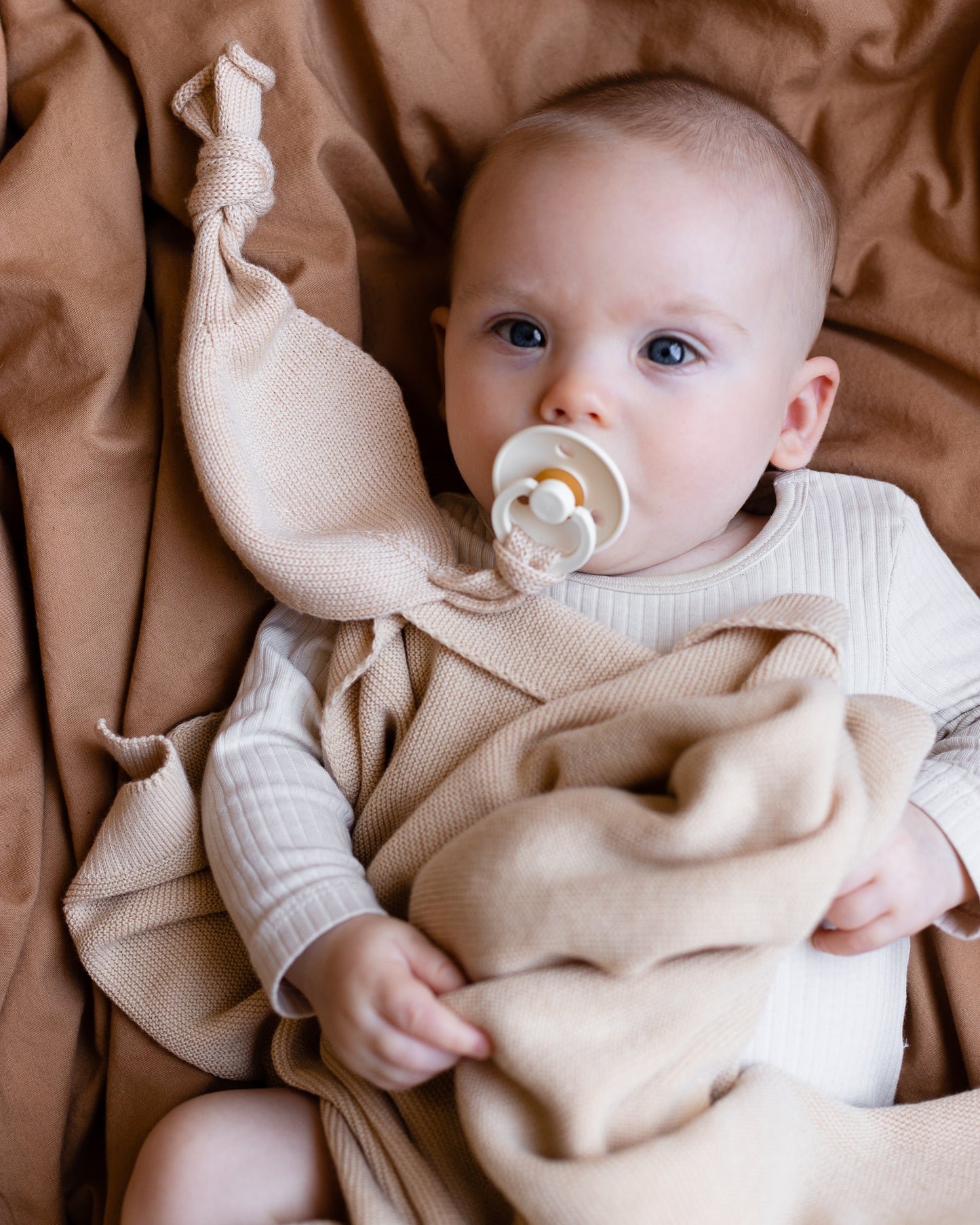Pacifier holder 'Titi Comforter Off-White' Merinowool