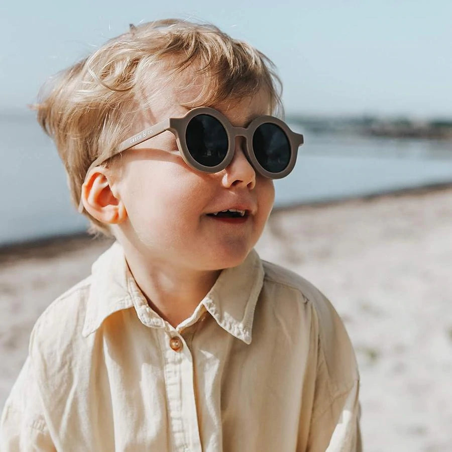 Round Sustainable Sunglass "Stone"