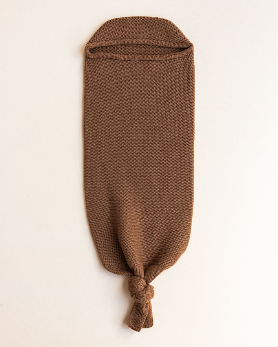 Swaddle 'Cocoon Chocolate' Merino wool