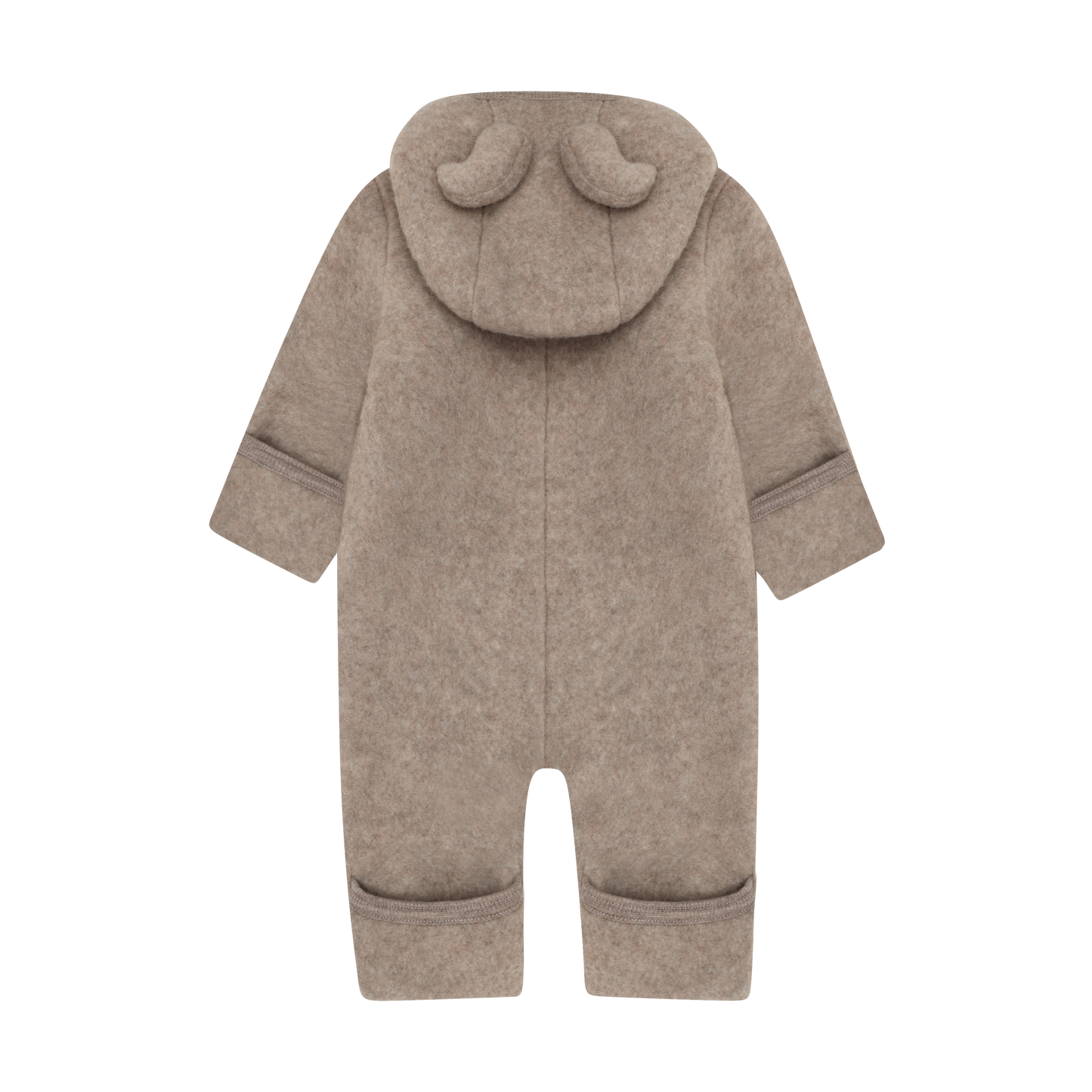 Huttelihut Fleece-Overall Merinowolle mit Öhrchen | Savannah Melange