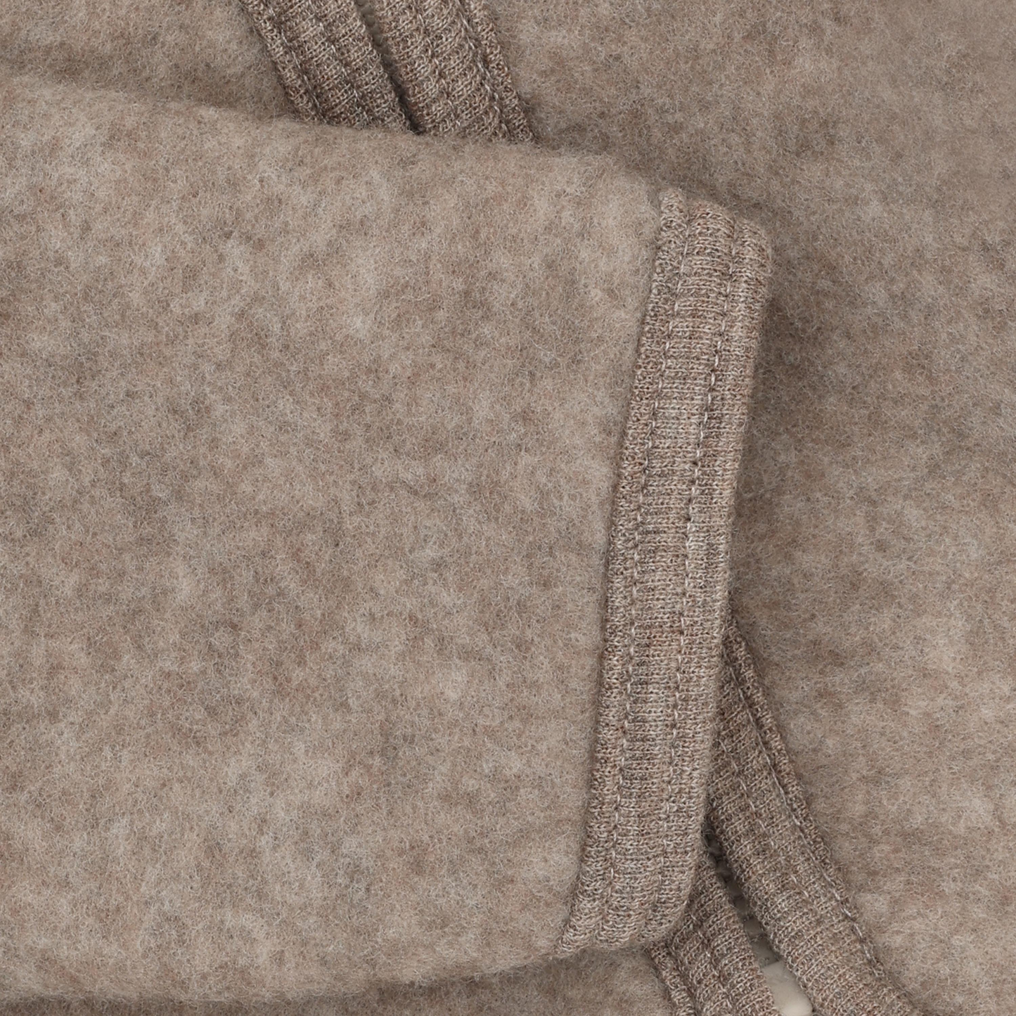 Huttelihut Fleecejacke Merinowolle mit Öhrchen | Savannah Melange