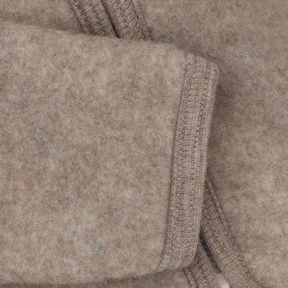 Huttelihut Fleecejacke Merinowolle mit Öhrchen | Savannah Melange
