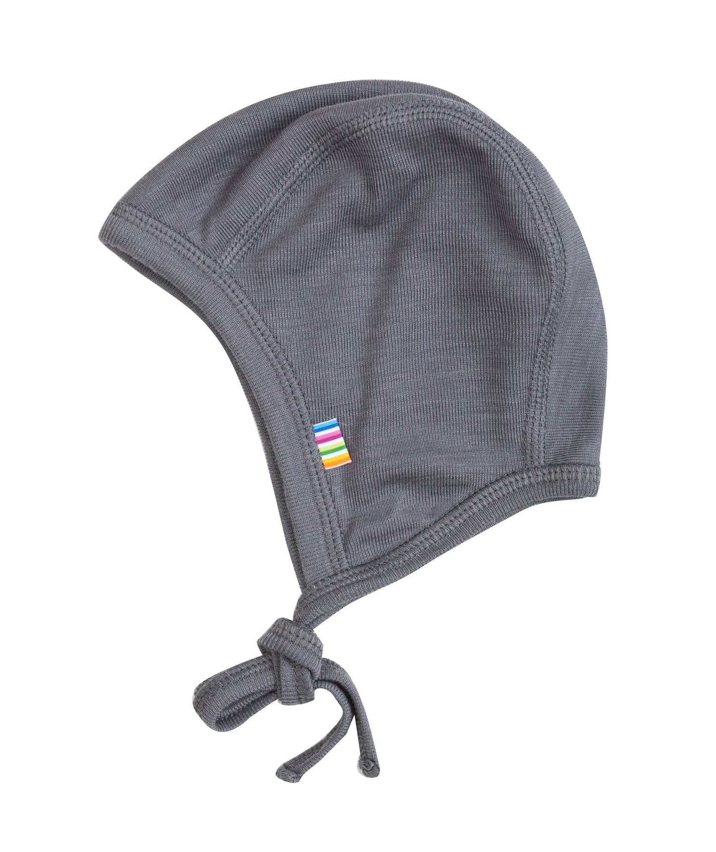 Erstlingsmütze Merinowolle Seide Bonnet | Grau