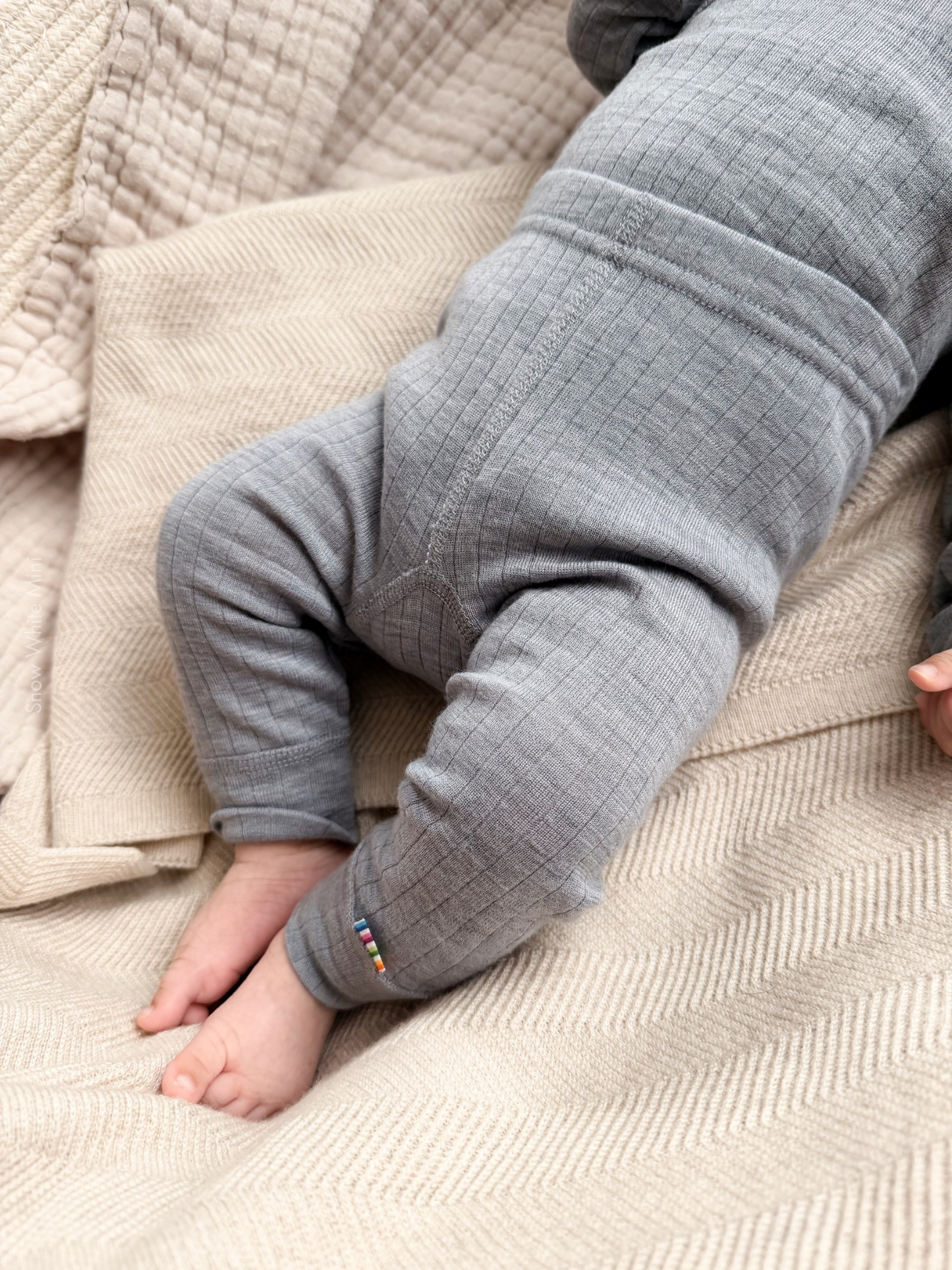 Joha Leggings Merinowolle | Grey Melange
