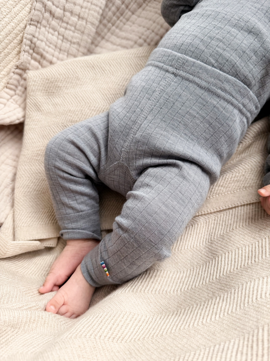 Joha Leggings Merinowolle | Grey Melange