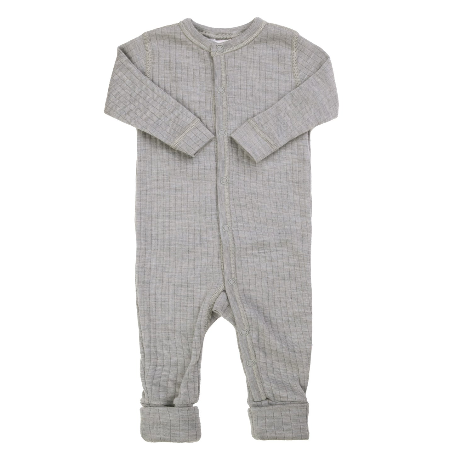 Merinowolle Strampler | Grey Melange