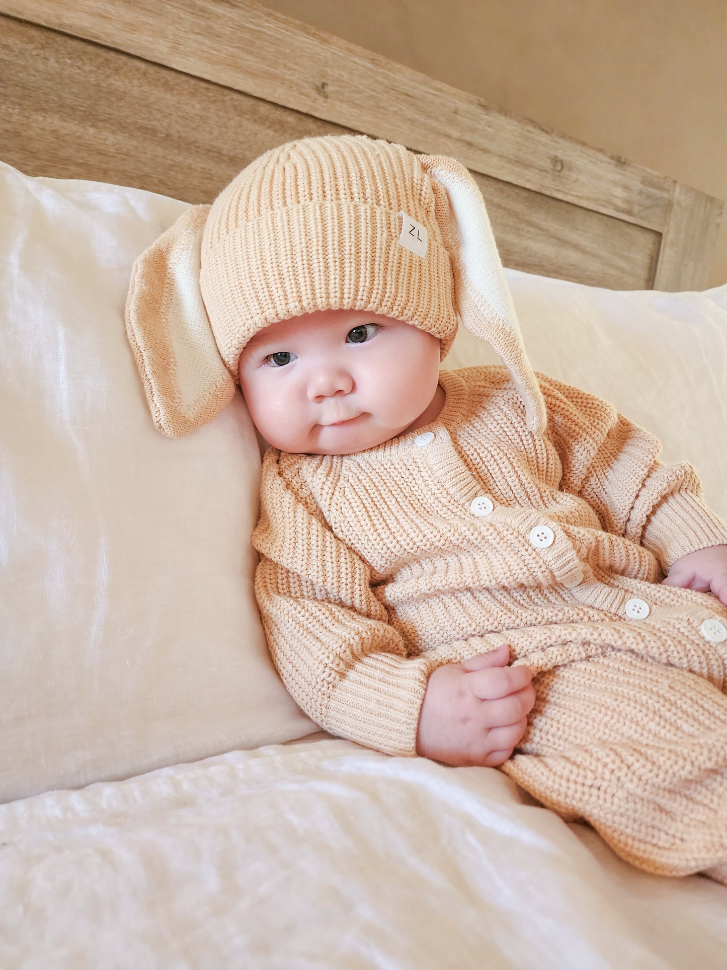 Classic Knit Romper | Sand Fleck