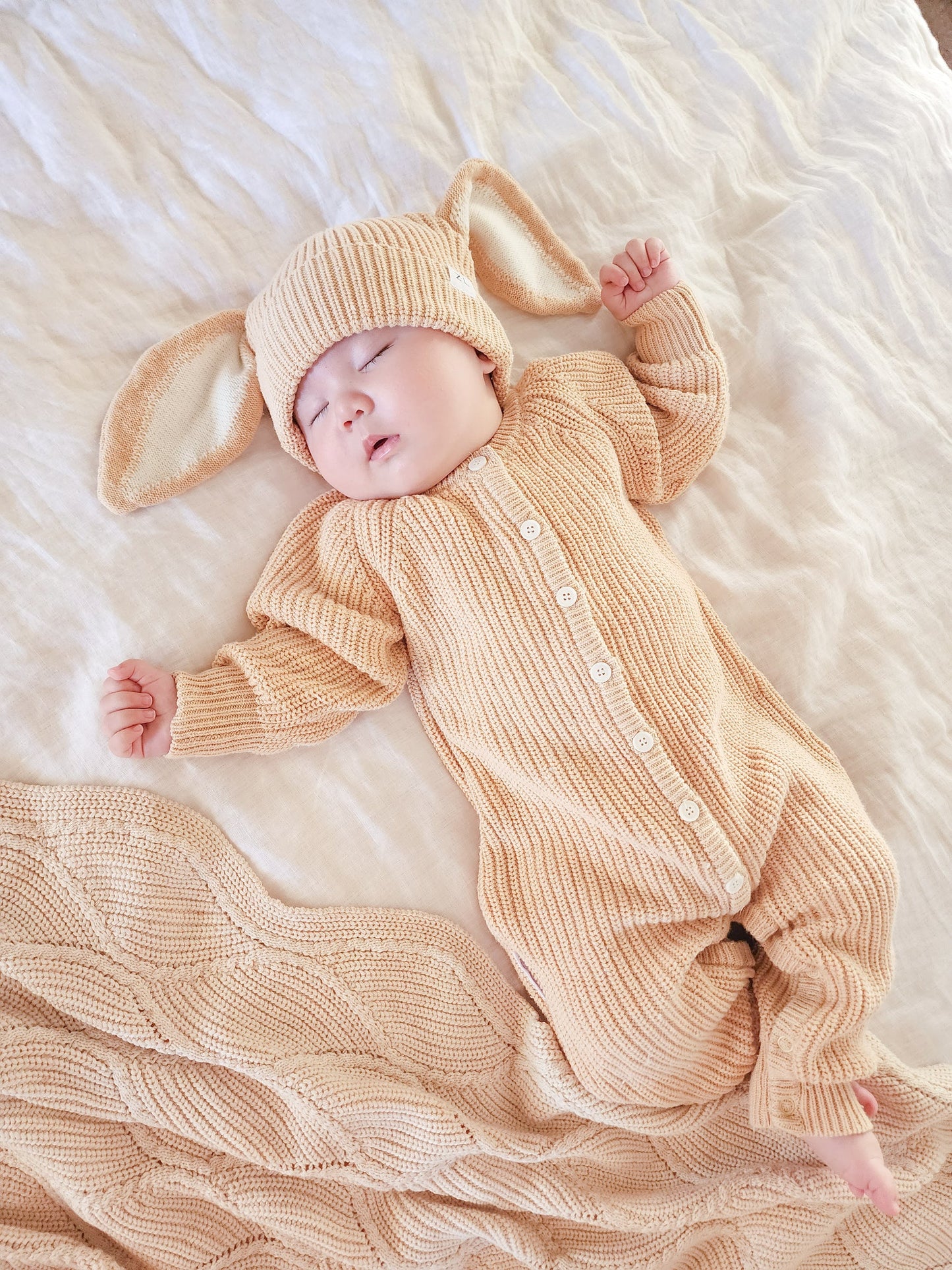 Classic Knit Romper | Sand Fleck