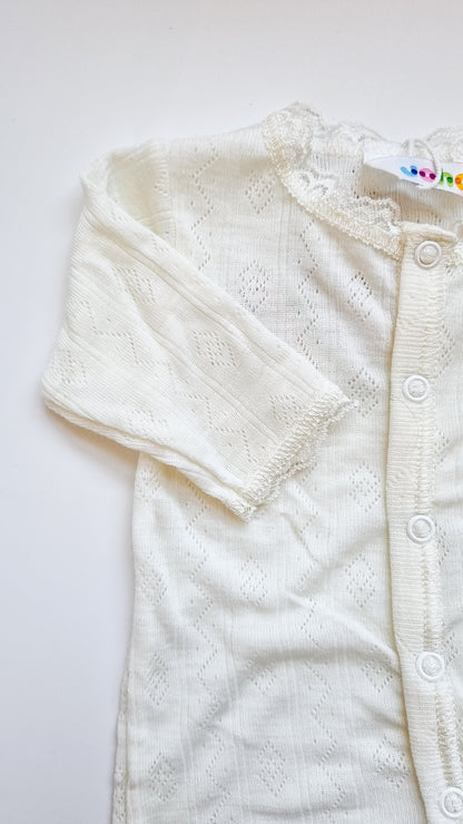 Merinowool Silk Jumpsuit Ajour | Off-White