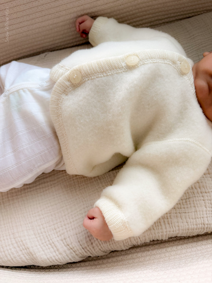 Joha Fleecejacke Merinowolle | Natur